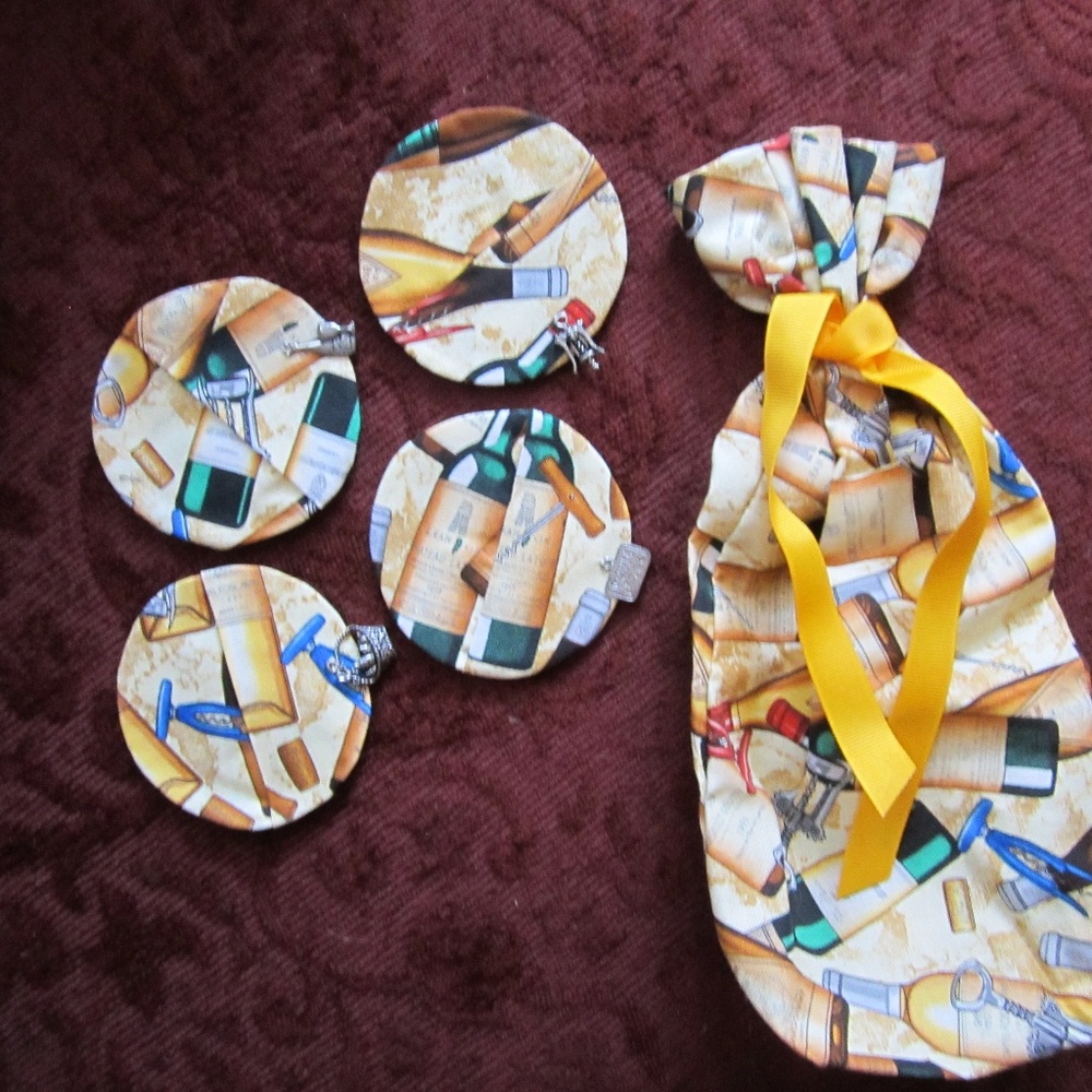Wine Bottle Cover & Wine Glass Markers